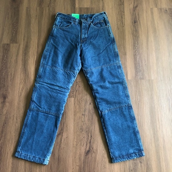 DRAGGIN JEANS Kevlar Lined 28x30 Motorcycle Pants Fast Company Vintage NWT Denim - Picture 8 of 8